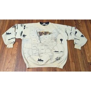 Vintage Civil War Sweatshirt Mens Art Unlimited 2XL Pullover Crewneck Sweatshirt